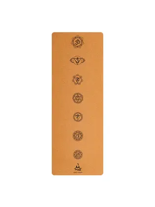 Килимок для йоги пробковий Guru Seven Chakras RAO 183×68×0.5 см