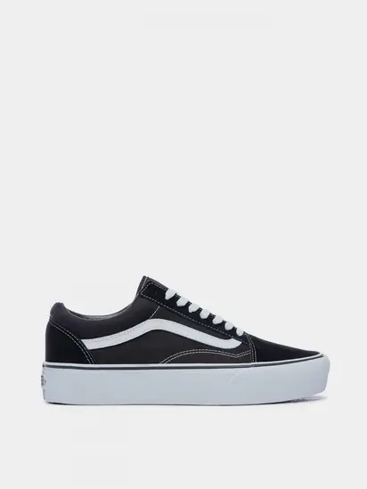 Кеди низькі Vans жін., чорний з білим