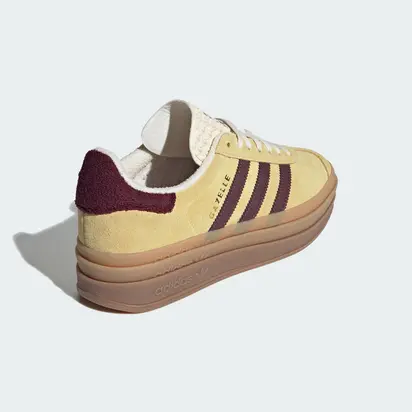 Кросівки Adidas Gazelle Bold, жовтий з бордовим