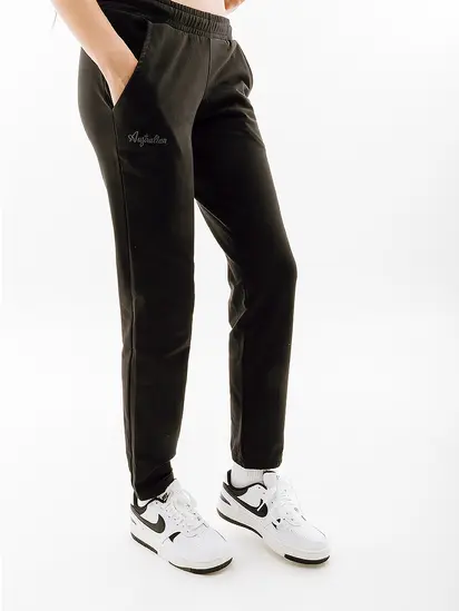 Штани AUSTRALIAN ESSENTIALS ELASTIC FLEECE PANTS, чорний