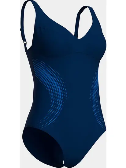 Купальник закритий для жінок Arena SHIMMERING SWIMSUIT U BACK синій