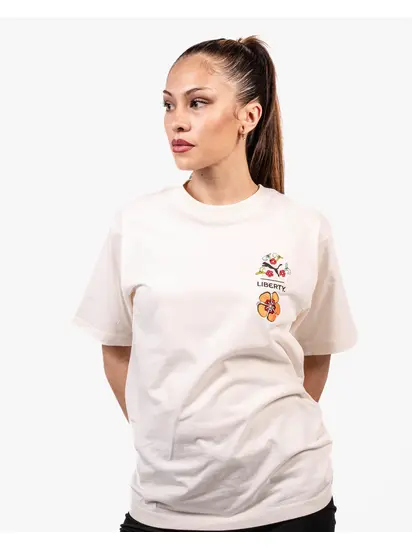 Футболка PUMA X LIBERTY Graphic Tee, молочний