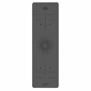 Килимок для йоги Ganesh Align Amber Black 183×61×0.4 см
