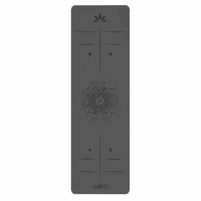Килимок для йоги Ganesh Align Amber Black 183×61×0.4 см