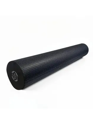 Масажний ролик для спини та МФР Foam Roller Amber Point 90×15 см чорний