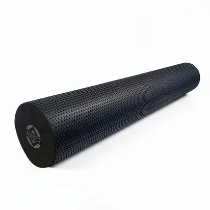 Масажний ролик для спини та МФР Foam Roller Amber Point 90×15 см чорний