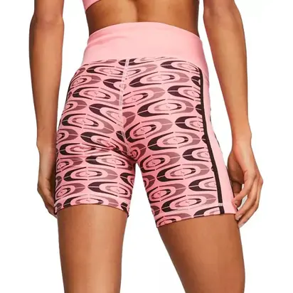 Шорти Puma RETRO GLAM HW SHORT TIGHT, рожевий з чорним
