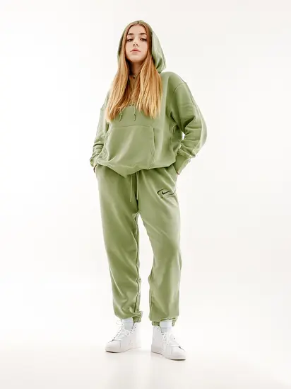 Штани Nike NS PHNX FLC HR OS PANT PRNT, зелений