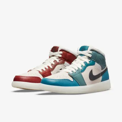 Кросівки Jordan 1 Mid Anti-Gravity Machines (W), сірий з синім