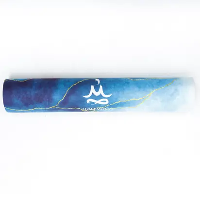 Килимок для йоги замшевий Sitara Midnight Marble RAO 183×68×0.3 см