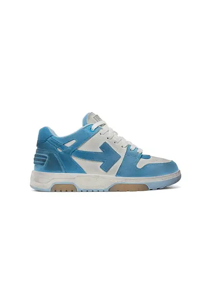 Кросівки Off-White OOO Low Out Of Office Suede White Light Blue