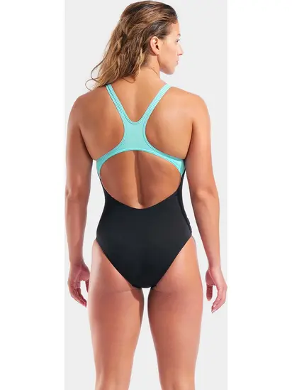 Купальник закритий для жінок Arena GRAPHIC SWIMSUIT SWIM PRO L чорний, блакитний, рожевий