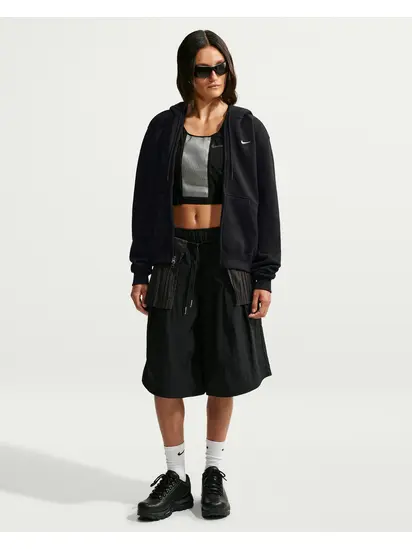 Толстовка Nike W STDO FLC MW STD FZ HDY, чорний