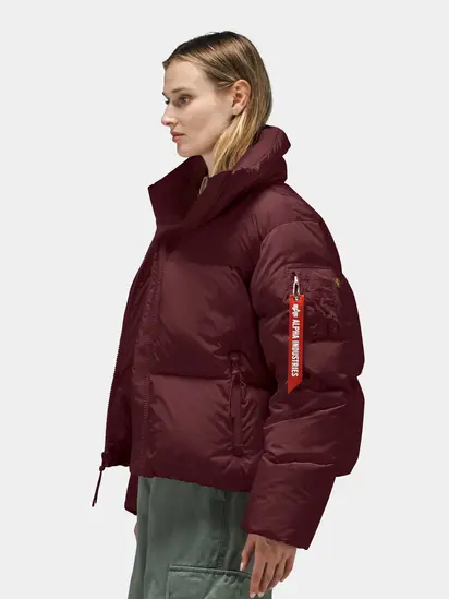 Куртка Alpha Industries SIERRA SHORT PUFFER W, бордовий