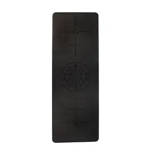 Килимок для йоги Bodhi Phoenix Travel Alignment-Yantra (чорний) 185x66x0.2см