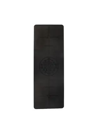 Килимок для йоги Bodhi Phoenix Travel Alignment-Yantra (чорний) 185x66x0.2см