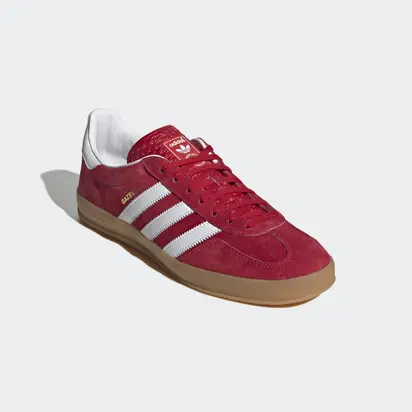 Кросівки Adidas Gazelle Indoor, бордовий з білим