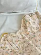 Жіночий корсет персиковий з квітами