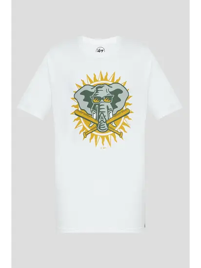 Футболка 47 Brand MLB OAKLAND ATHLETICS COOPERST, білий