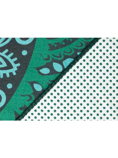 Рушник для йоги Mandalas Jungle Green від Bodhi 183x61 см