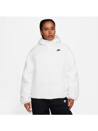 Куртка жіноча Nike Sportswear Classic Puffer Therma-Fit Loose Hooded Jacket White
