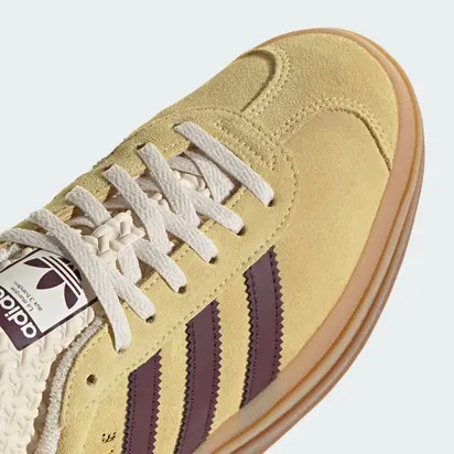 Кросівки Adidas Gazelle Bold, жовтий з бордовим