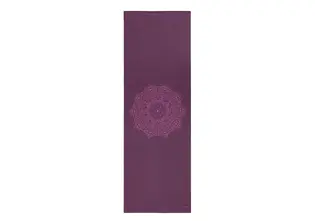 Килимок для йоги Leela Mandala Bodhi баклажан — баклажанова мандала 183x60x0.45 см