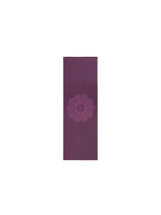 Килимок для йоги Leela Mandala Bodhi баклажан — баклажанова мандала 183x60x0.45 см