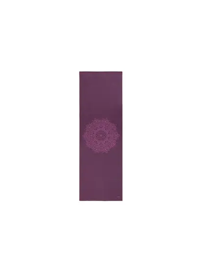 Килимок для йоги Leela Mandala Bodhi баклажан — баклажанова мандала 183x60x0.45 см
