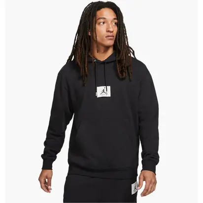 Костюм Jordan Essentials Fleece Hoodie Black Flight Fleece Pants Black