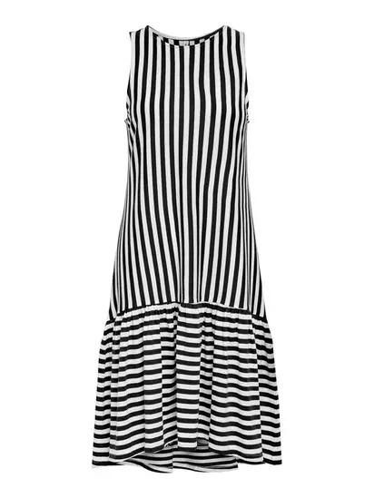 Сукня ONLFIONA LIFE S/L DRESS JRS 15230776 Bright White-BLACK ONLY L Чорний