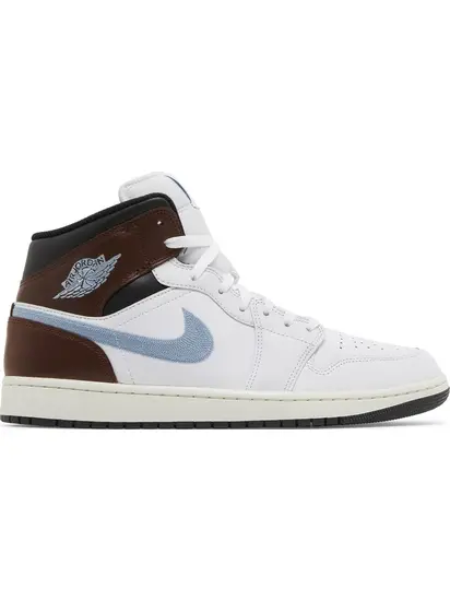 Кросівки Air Jordan 1 Retro Mid SE 'Brown Blue Grey'