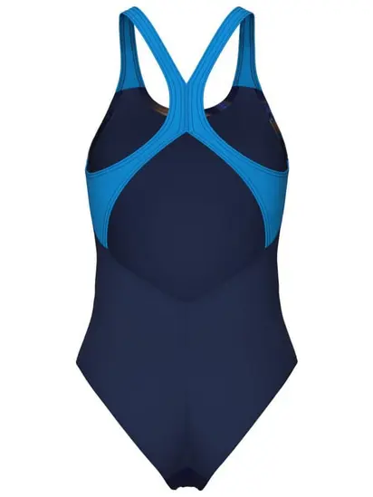 Купальник закритий для жінок Arena DREAMHLINE SWIMSUIT V BACK темно-синій