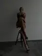 Чорний спокусливий комплект білизни з поясом