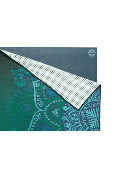 Рушник для йоги Mandalas Jungle Green від Bodhi 183x61 см