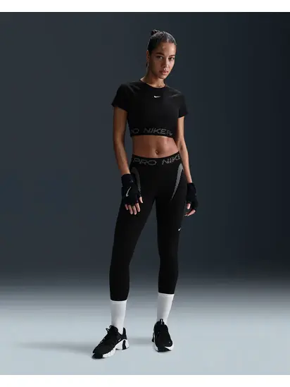 Топ жіночий Nike Np Dri-Fit Ss Crop Top Tt Gx Black