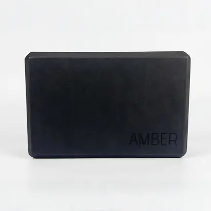 Блок для йоги Amber 23×15×7.5 см чорний