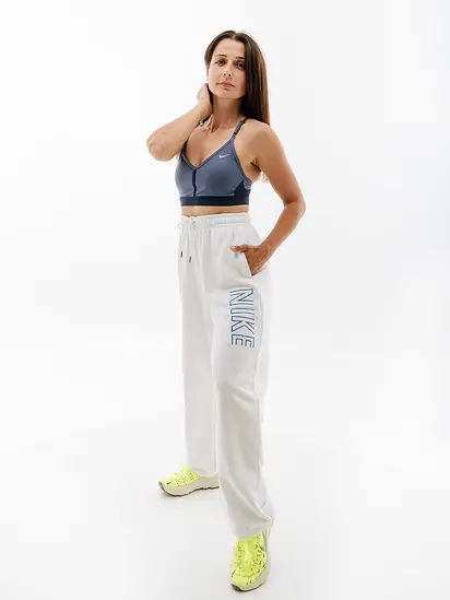 Топ Nike W NK INDY BRA V-NECK, синій