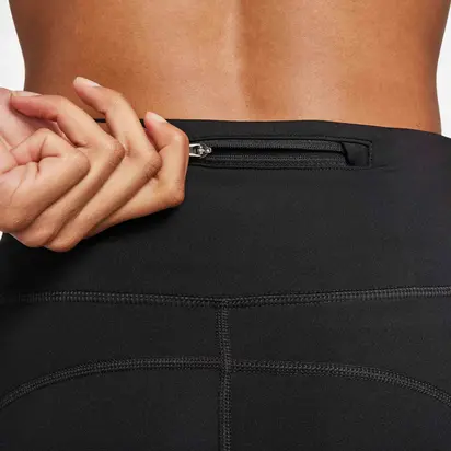 Легінси жіночі Nike Fast Mid-Rise 7/8 Running Leggings With Pockets Black