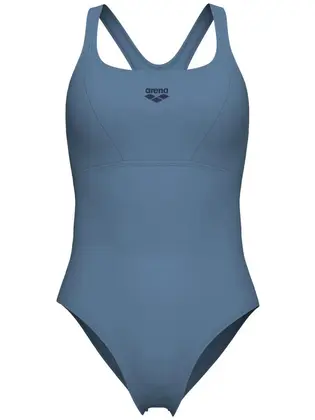 Купальник SOLID SWIMSUIT CONTROL PRO BAC, сіро-синій
