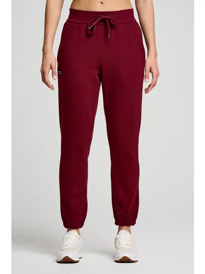Штани Saucony RECOVERY SWEATPANT, бордовий