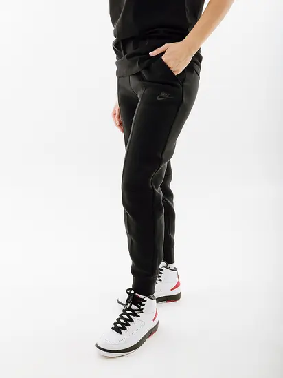 Штани Nike W NSW TCH FLC MR JGGR, чорний