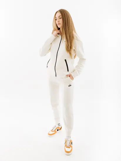 Штани Nike W NSW TCH FLC MR JGGR, білий