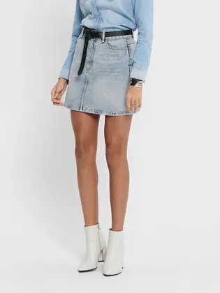 Спідниця ONLROSE LIFE ASHAPE SKIRT BB NAS2630 15196756 Light Blue Denim ONLY Блакитний