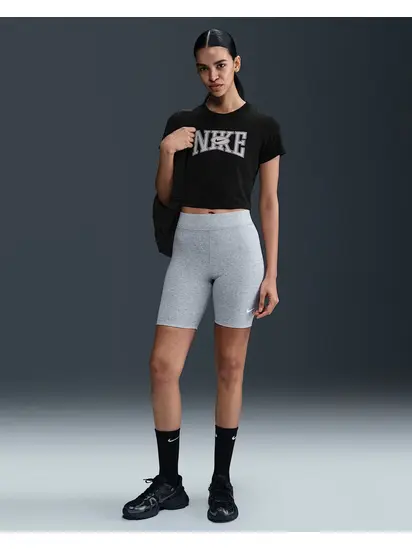 Футболка W NSW SLIM CROP TEE STREET Nike L Чорний