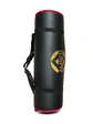 Килимок для фітнесу та пілатесу Urban Fit Canvas чорний з червоною окантовкою 183×61×1.5 см Amber