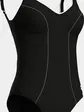 Купальник закритий для жінок Arena CLIP BACK SWIMSUIT SOLID B чорний, білий