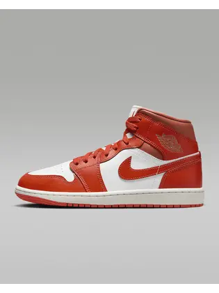 Кросівки жіночі Air Jordan 1 Mid Orange/White