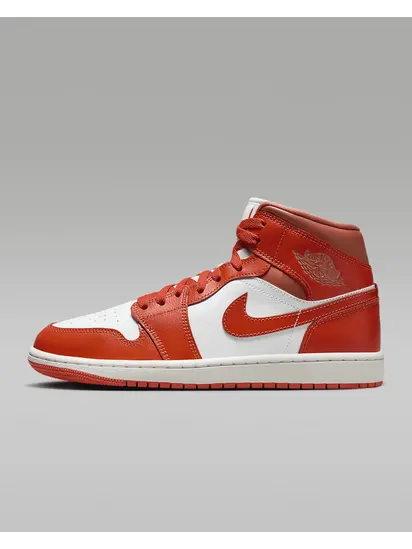 Кросівки жіночі Air Jordan 1 Mid Orange/White
