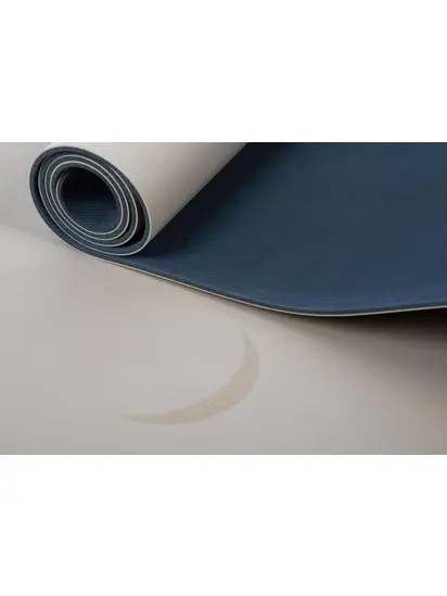 Йога-мат Bodhi Phoenix Moon Phases Light Taupe матовий 185x66x0.4 см